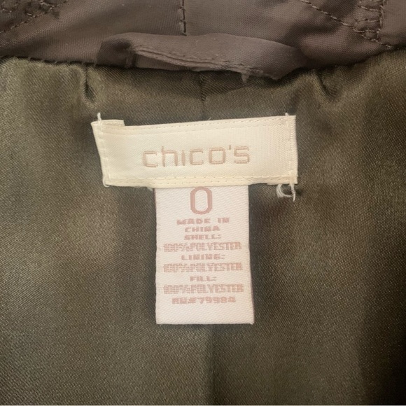 Chico quilted metallic green-bronze jacket - Picture 11 of 12